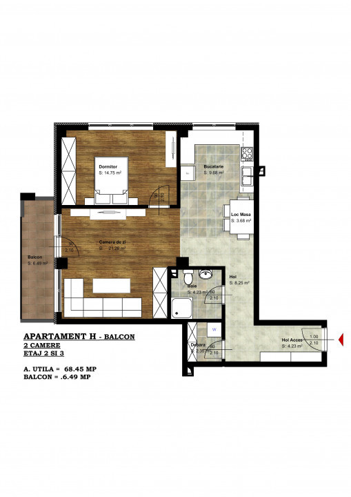 Apartament 2 camere | bloc NOU | Zona Salca - Ceyrat