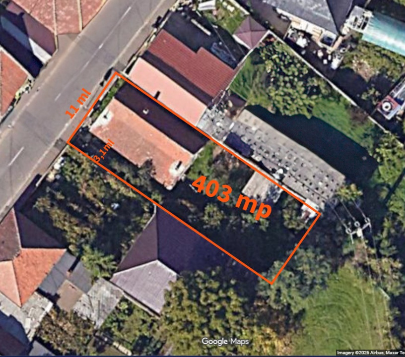 Casă + teren 403 mp | stradă liniștită | Calea Clujului -Str Măcieșului 