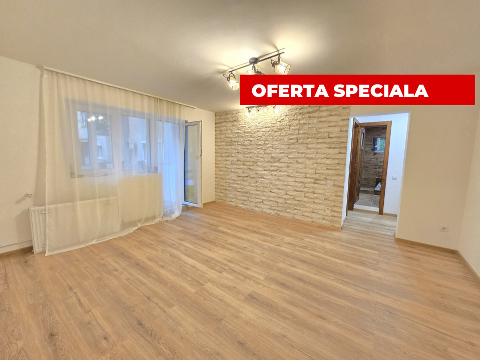 Apartament 2 camere | Renovat integral - totul nou | Decebal-Sovata