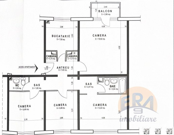 Apartament 4 camere | Decomandat | Zona Decebal - str. Sovata